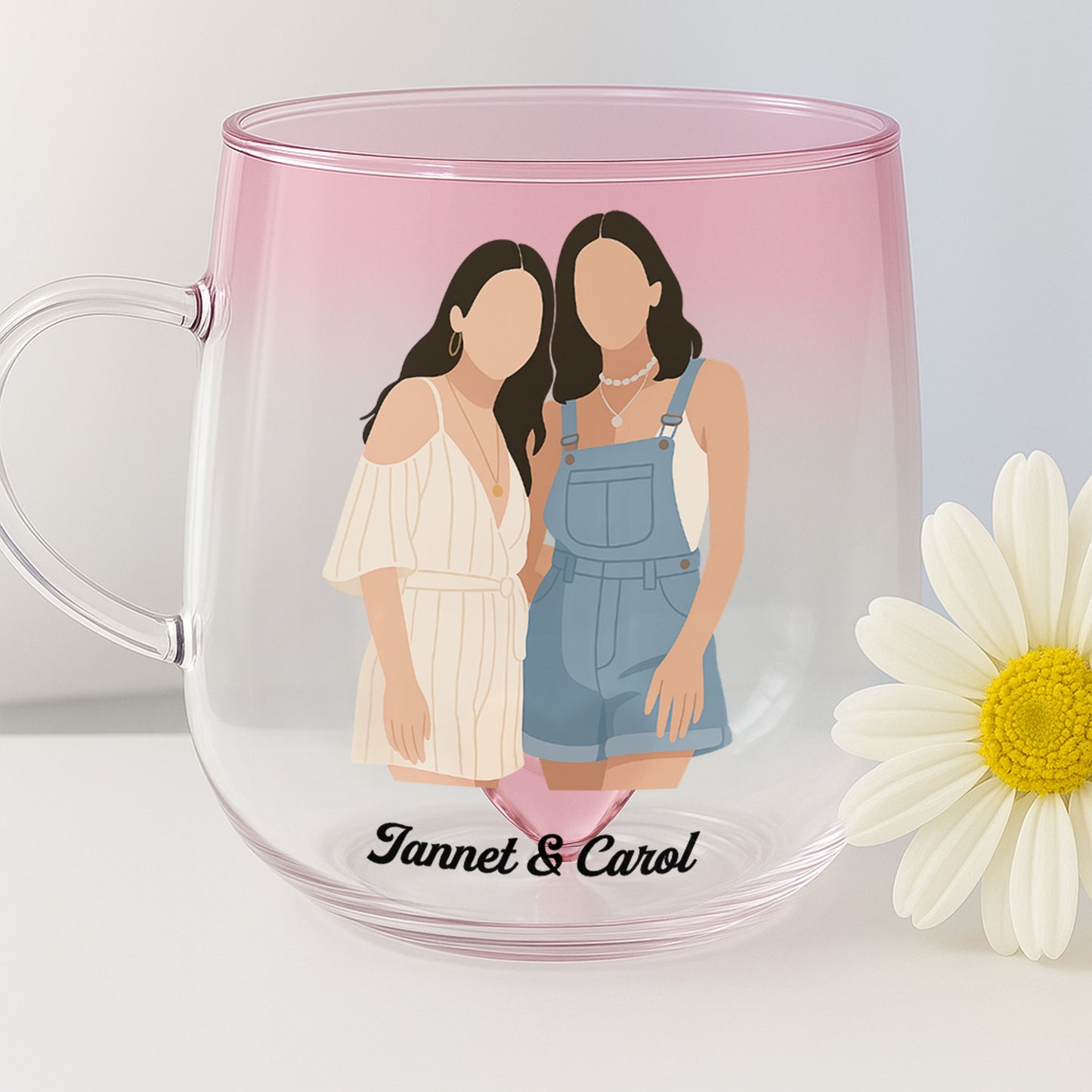 I'd Punch A B*tch For You, Custom Besties Portrait