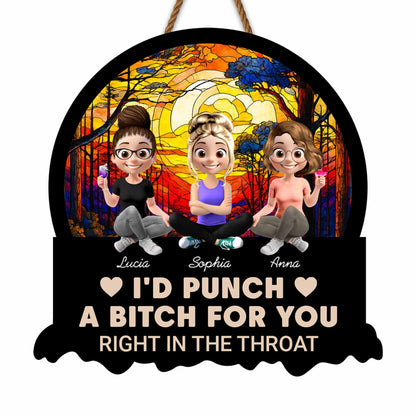 I'd Punch A B***h For You, Stained Glass Window Design