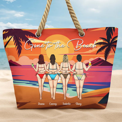 Gone to the Beach, Palm Trees and Sunset