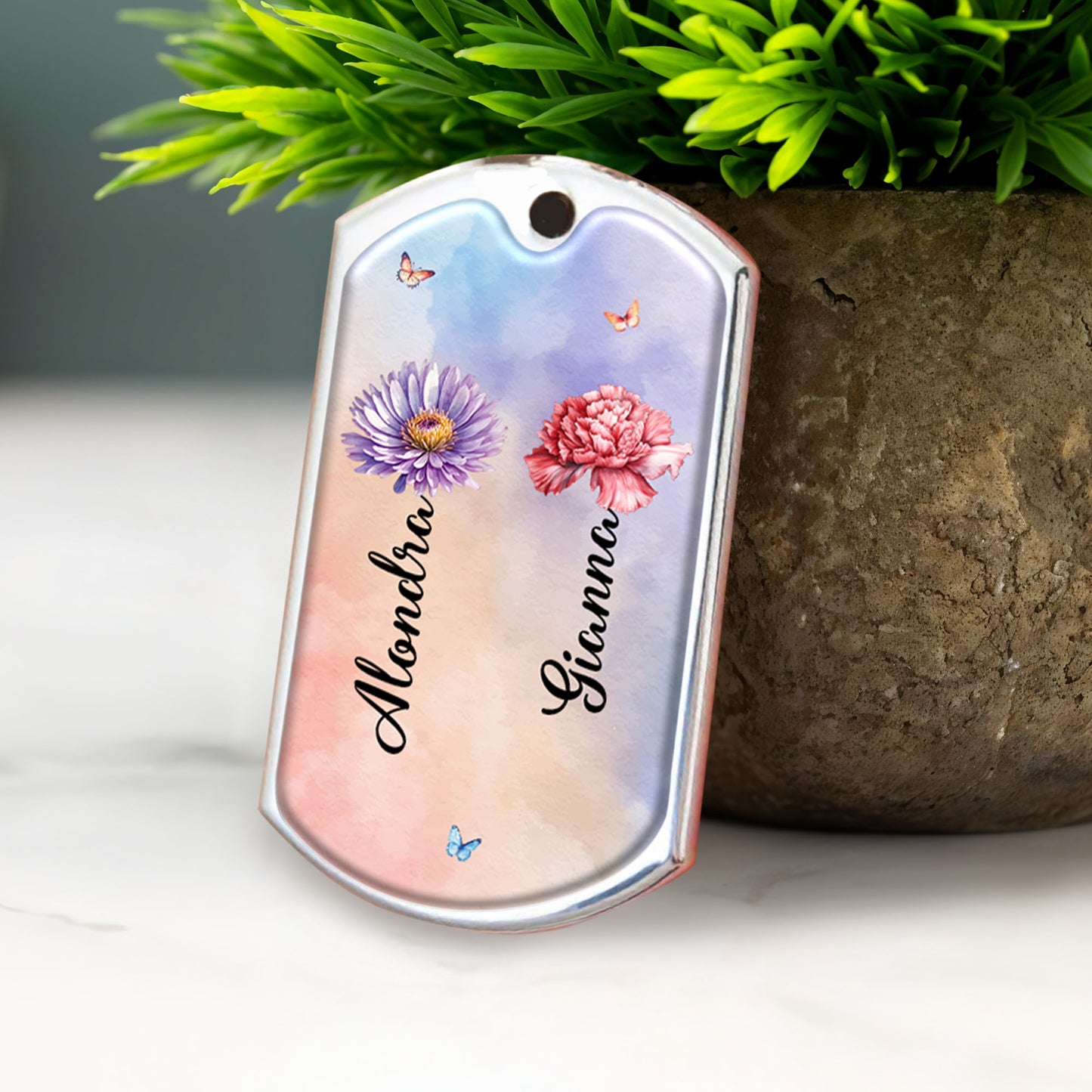 It Takes a Long Time to Grow an Old Friend Butterfly Flower Design