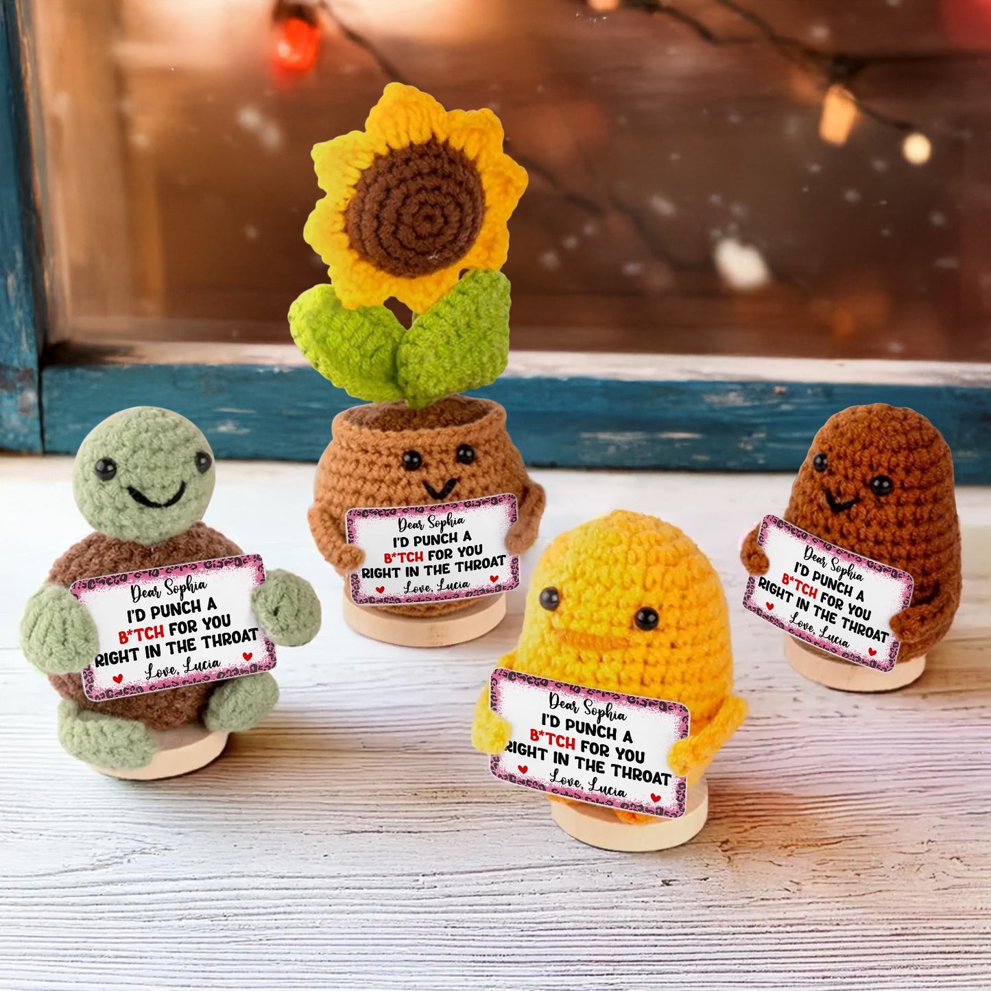 I’d Punch a B*tch for You Right in the Throat, Crochet Dolls