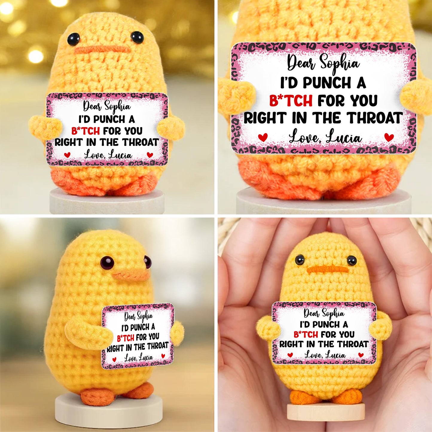 I’d Punch a B*tch for You Right in the Throat, Crochet Dolls