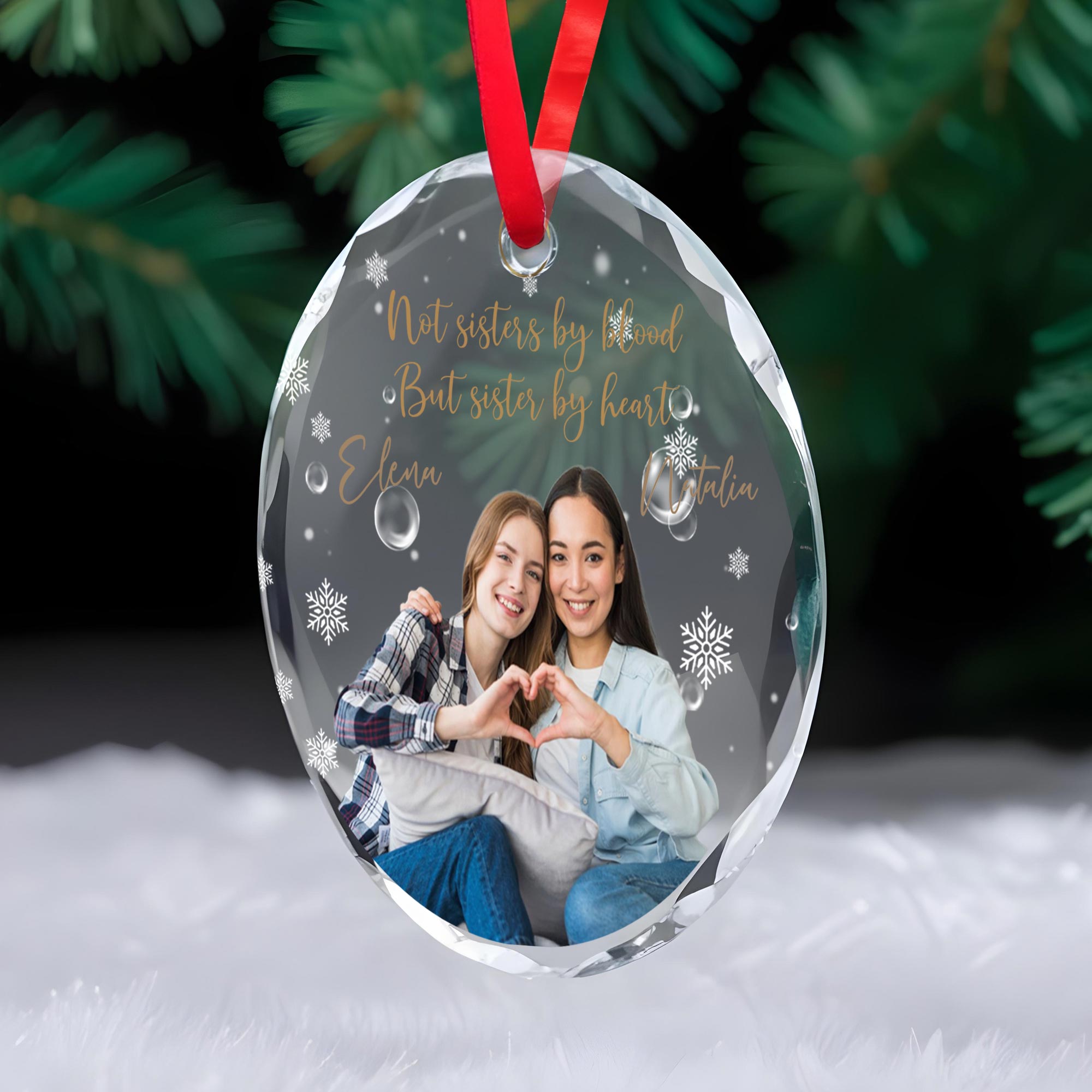 Birth Flower Not Sisters By Blood But Sisters By Heart - Personalized