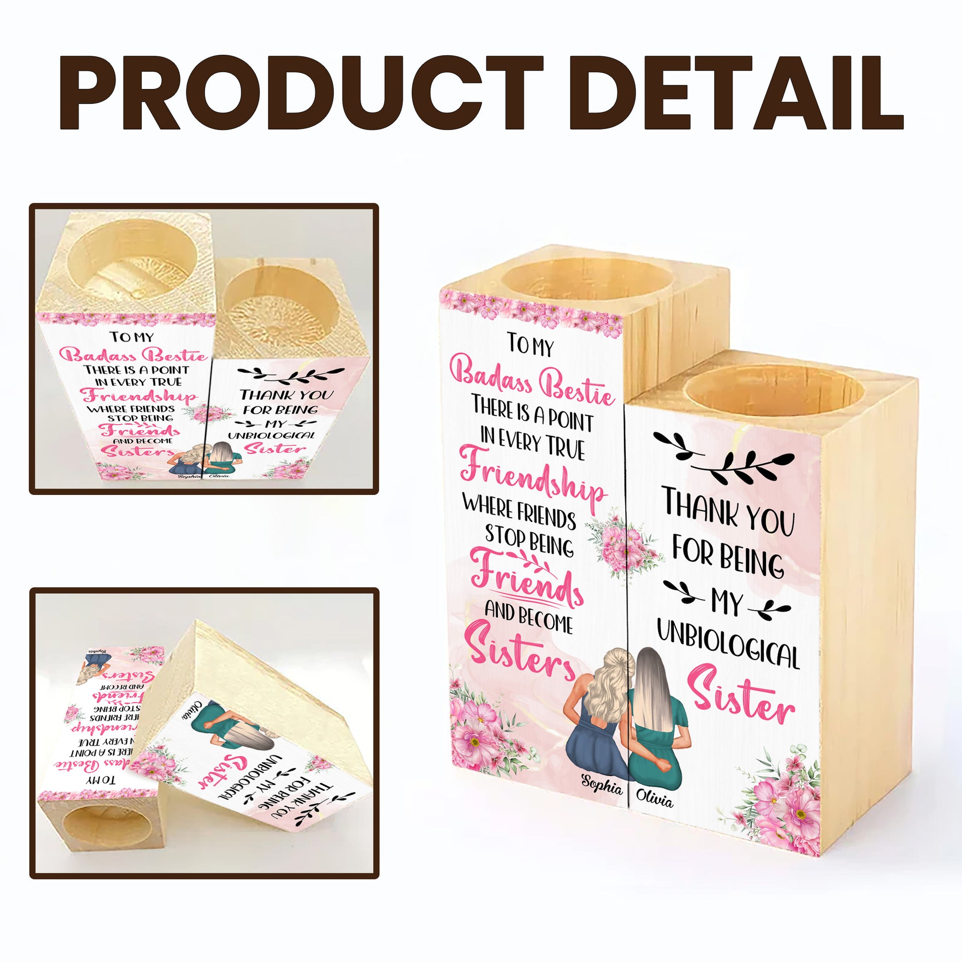 To My Badass Bestie, Friends Become Sisters, Flowers