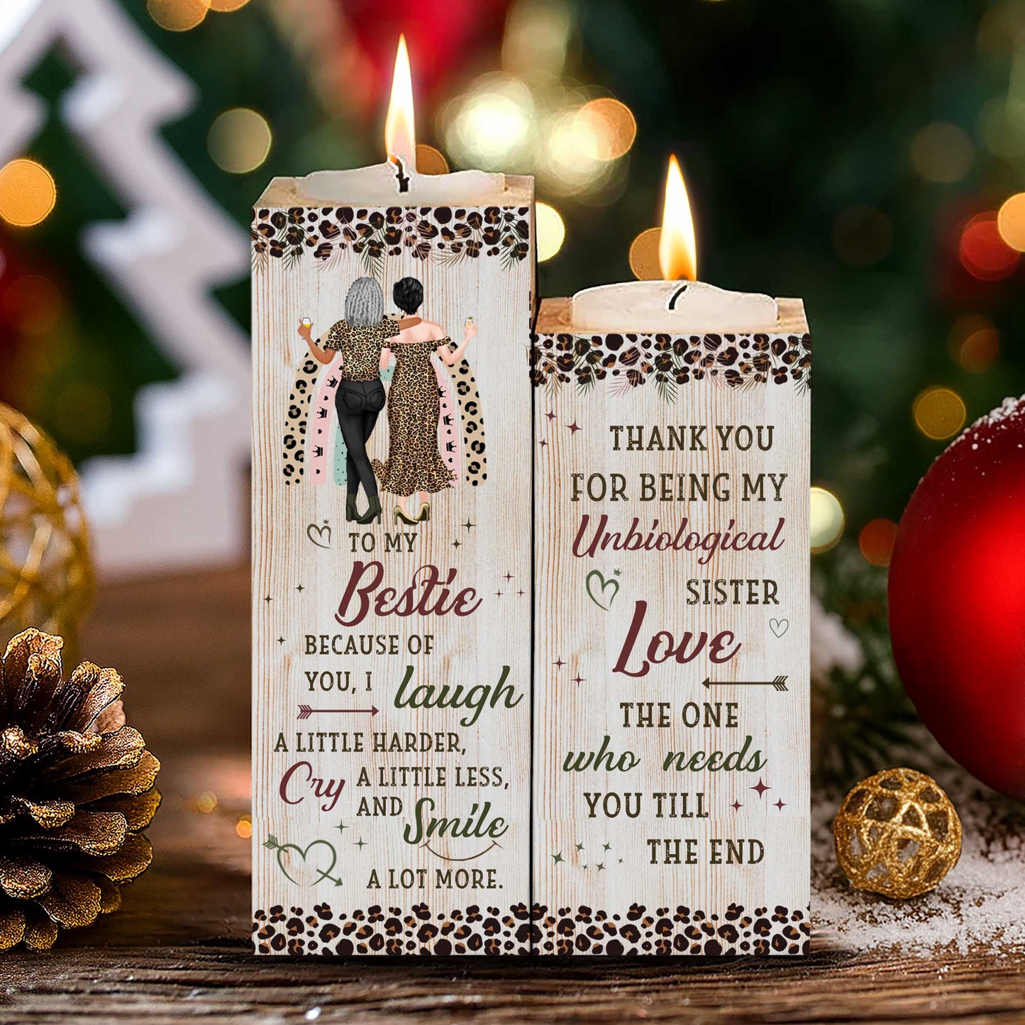 To My Bestie, Because Of You, Love And Hearts Design