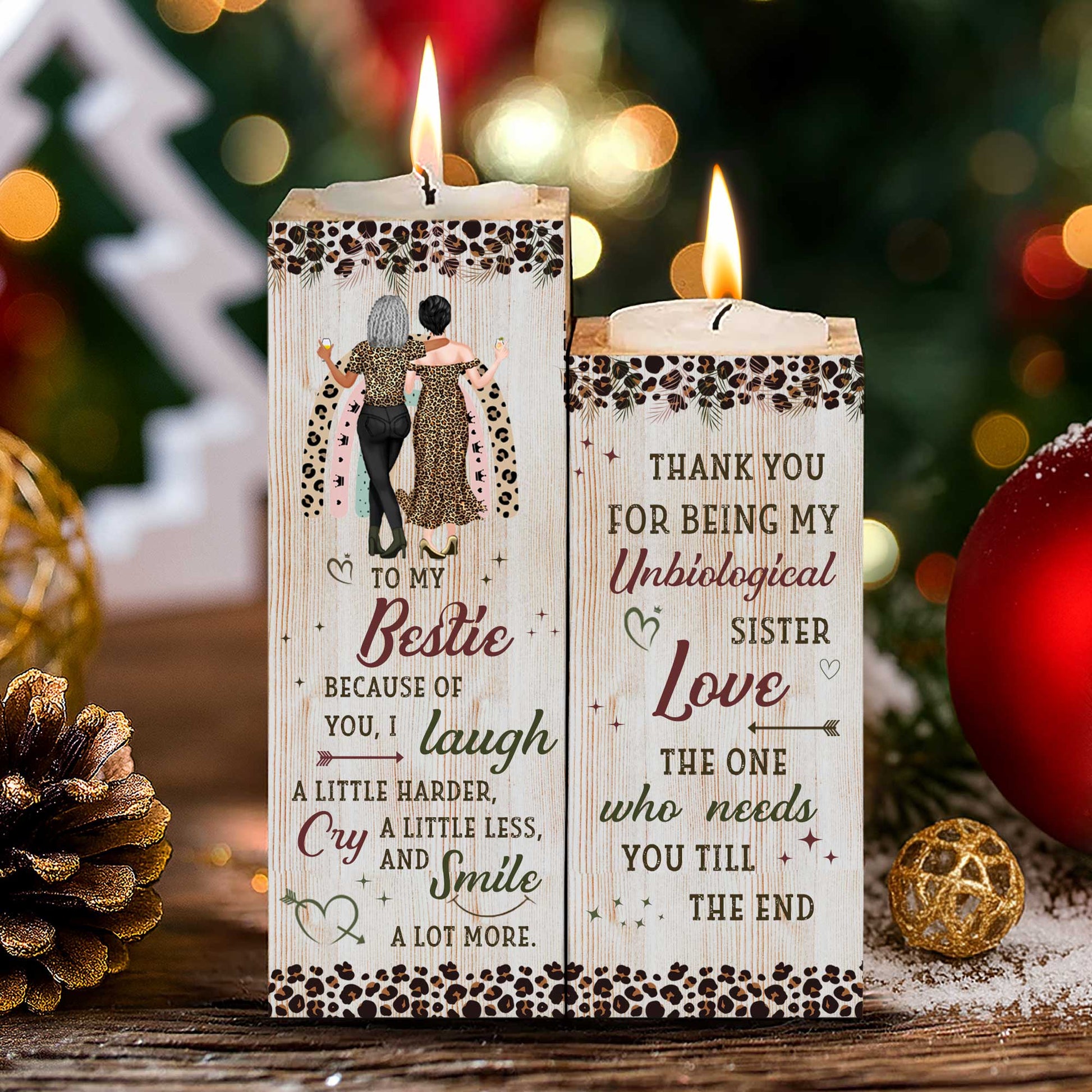 To My Bestie, Because Of You, Love And Hearts Design