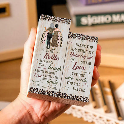 To My Bestie, Because Of You, Love And Hearts Design