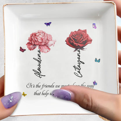 Enjoy The Journey Friendship Quote Jewelry Dish