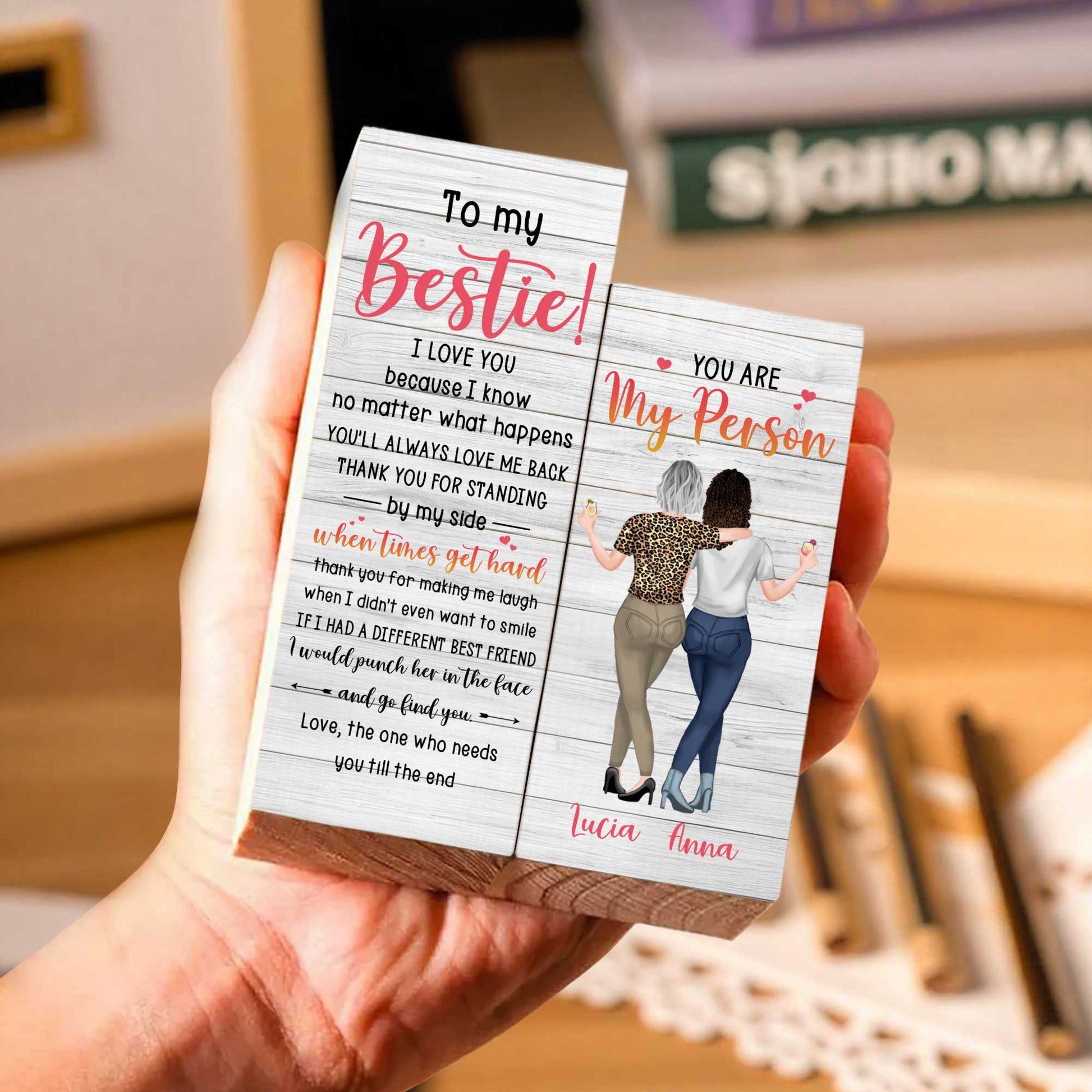 To My Bestie Love And Supportive Friendship Candle