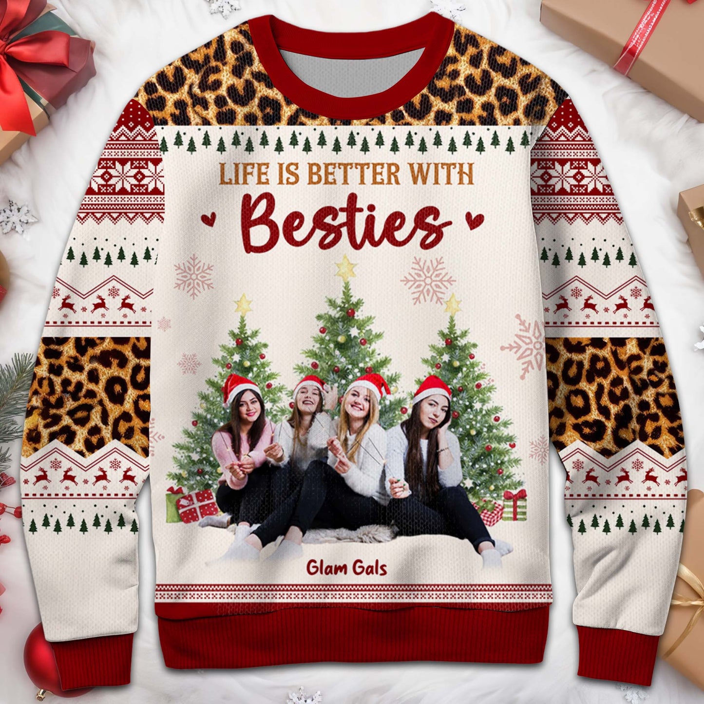 Life Is Better With Besties Ugly Christmas Sweater