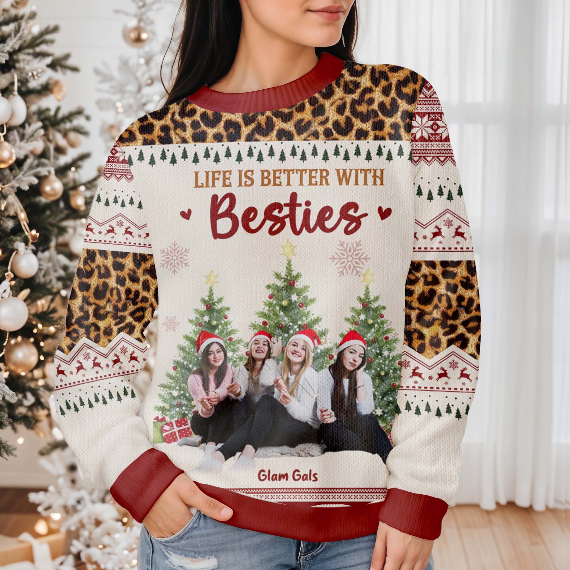 Life Is Better With Besties Ugly Christmas Sweater