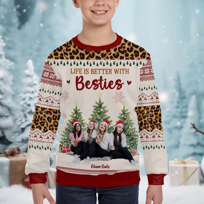 Life Is Better With Besties Ugly Christmas Sweater