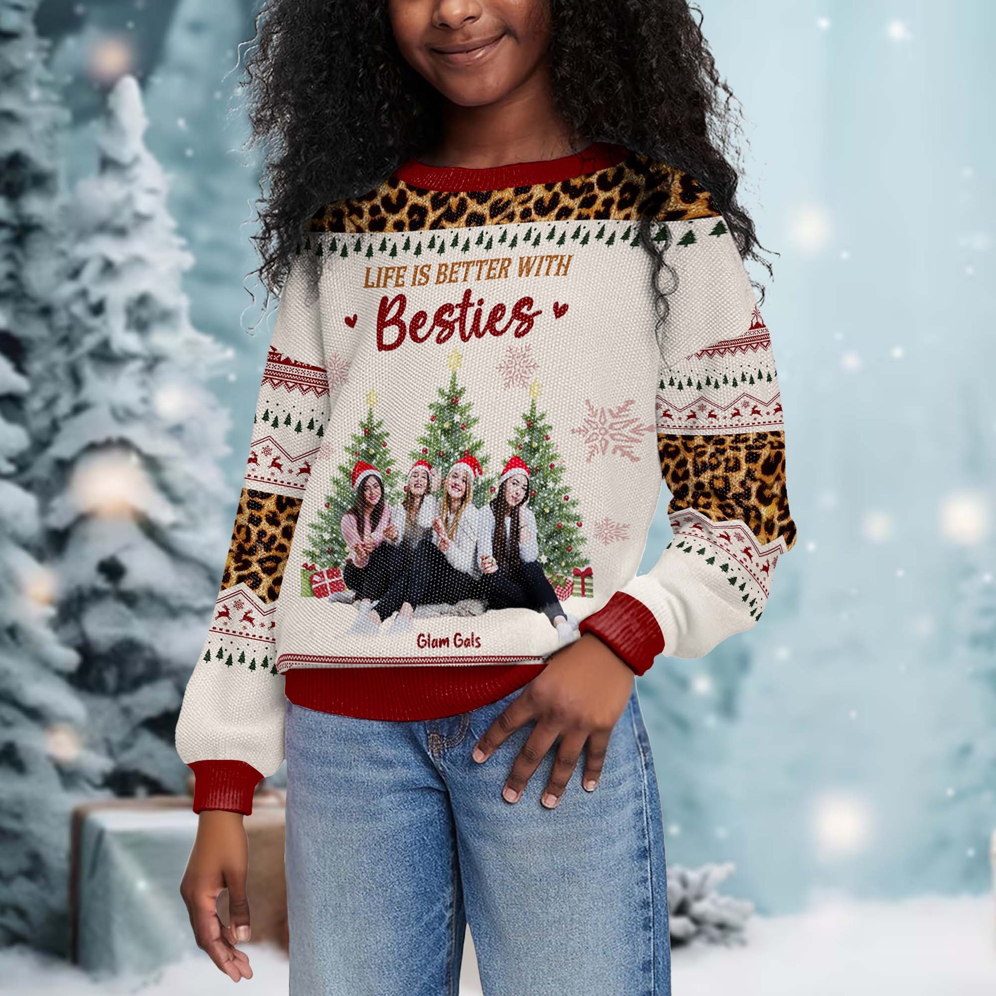 Life Is Better With Besties Ugly Christmas Sweater