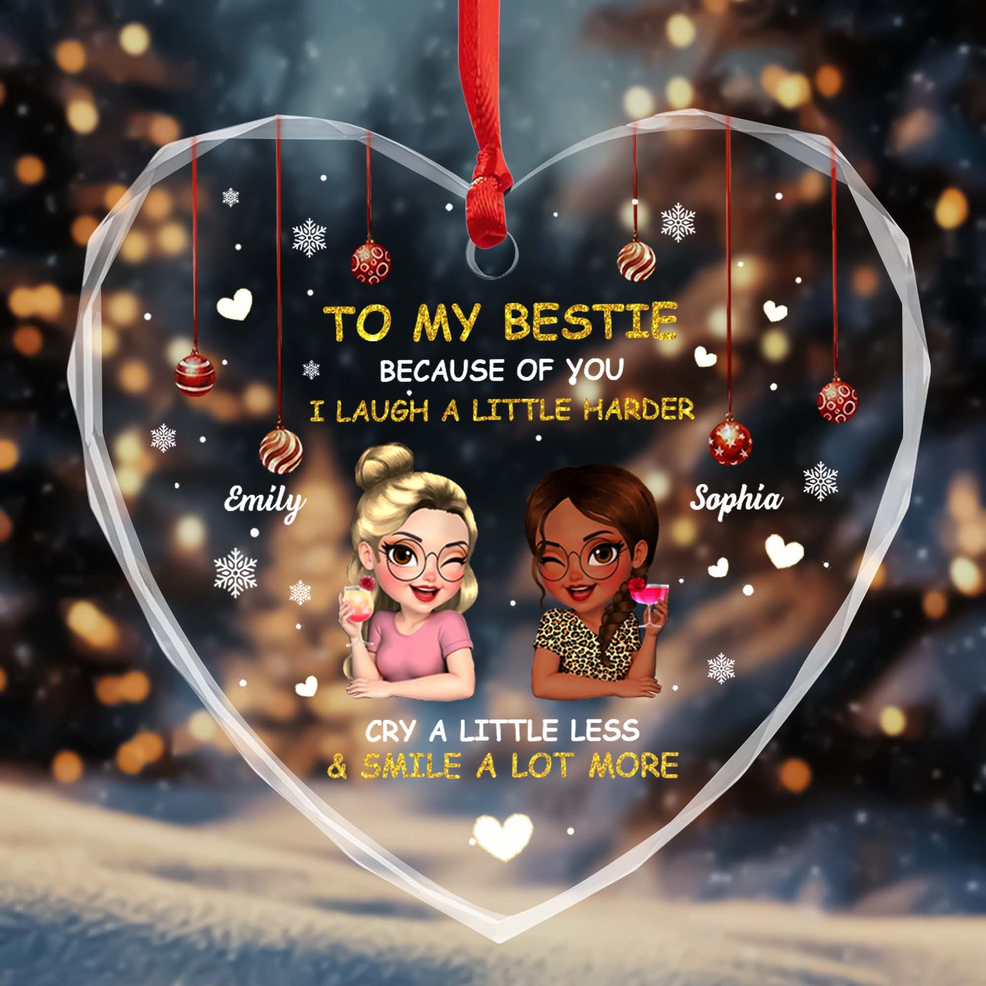 To My Bestie, Because Of You I Laugh A Little Harder