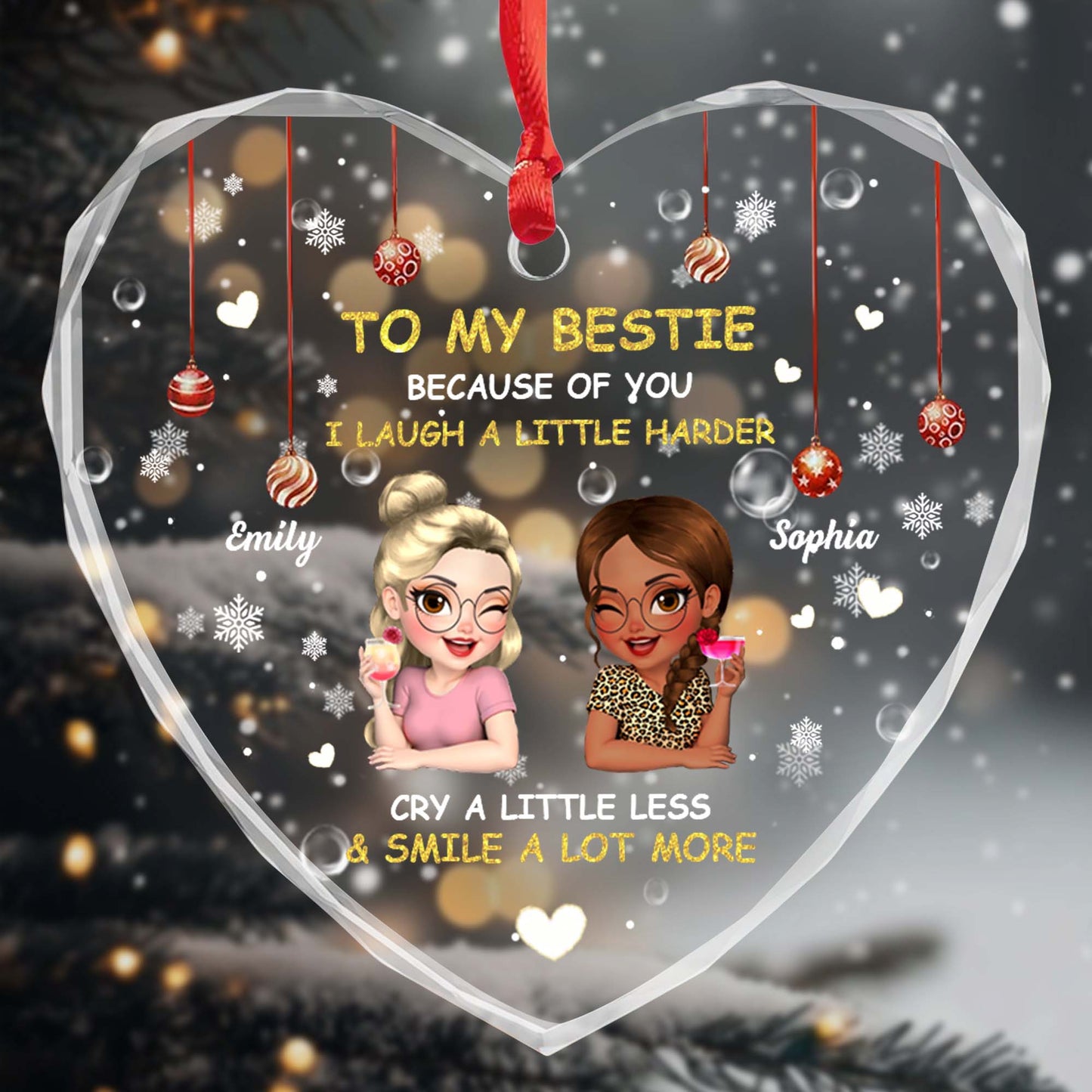 To My Bestie, Because Of You I Laugh A Little Harder