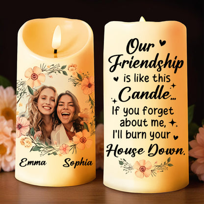 Our Friendship Like This Candle Vibrant Friendship Gift