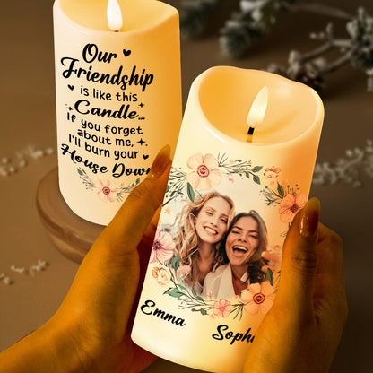 Our Friendship Like This Candle Vibrant Friendship Gift