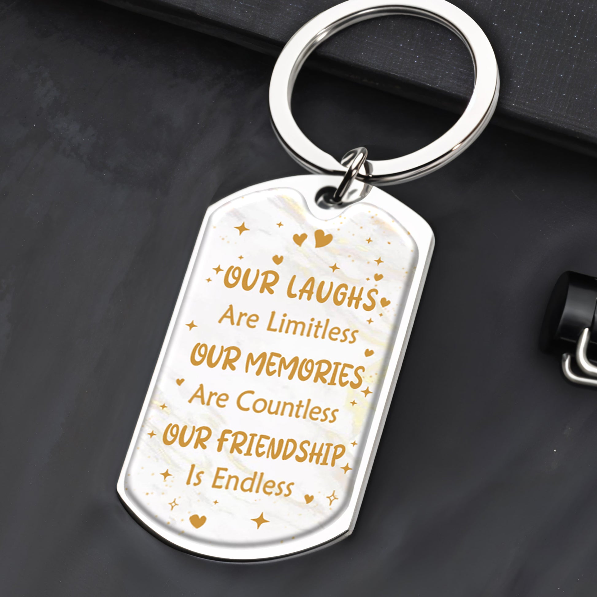 Besties Forever With Limitless Laughs And Endless Memories Keychain
