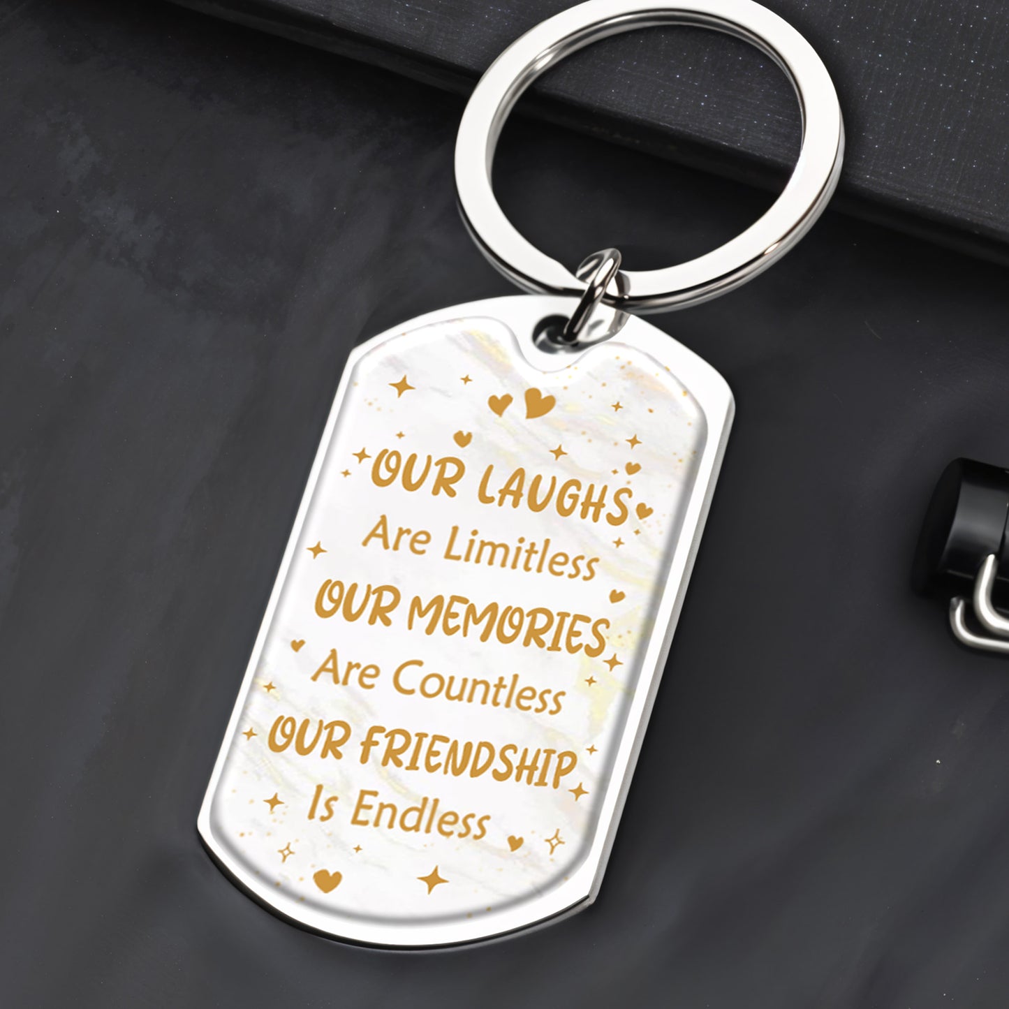 Besties Forever With Limitless Laughs And Endless Memories Keychain