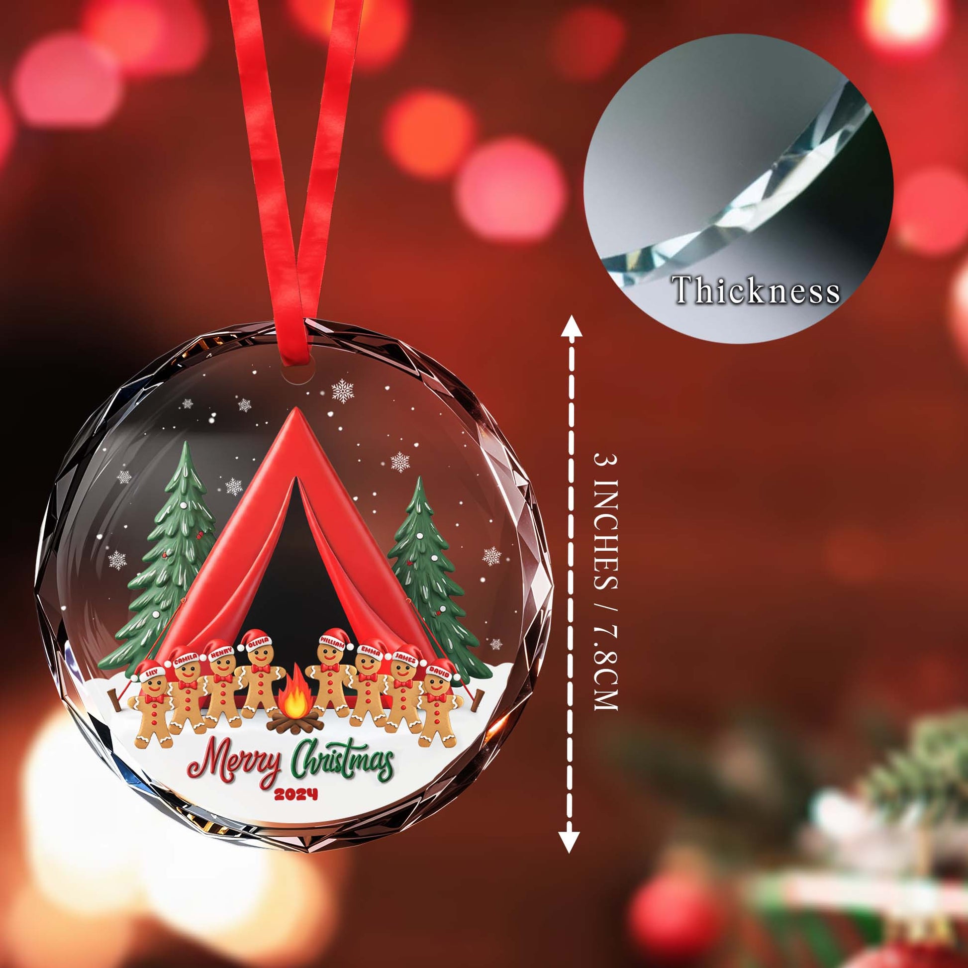 Merry Christmas Warm Holiday Celebration With Gingerbread Men