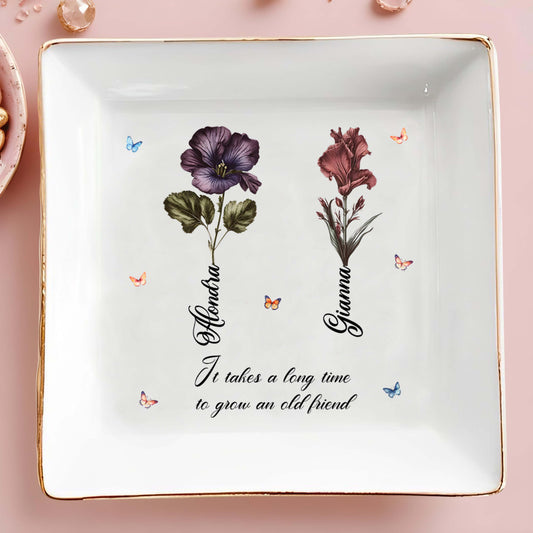 It Takes a Long Time to Grow an Old Friend, Flowers and Butterflies Design