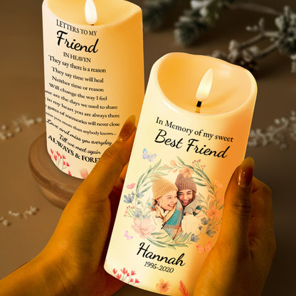 In Memory Of My Sweet Best Friend With Flowers