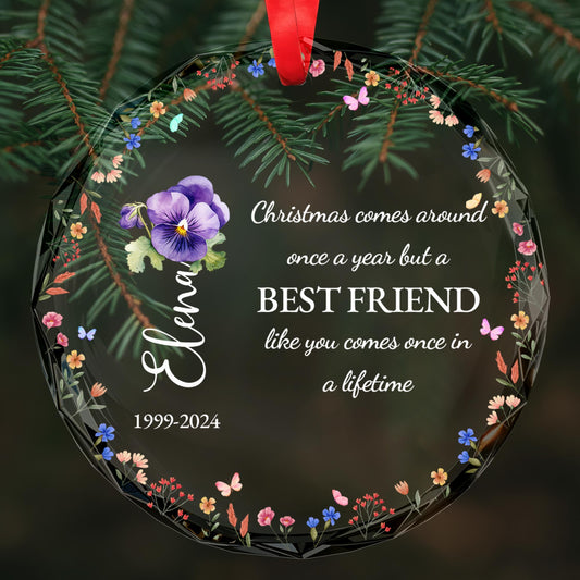 Best Friend Like You Comes Once In A Lifetime Christmas Ornament