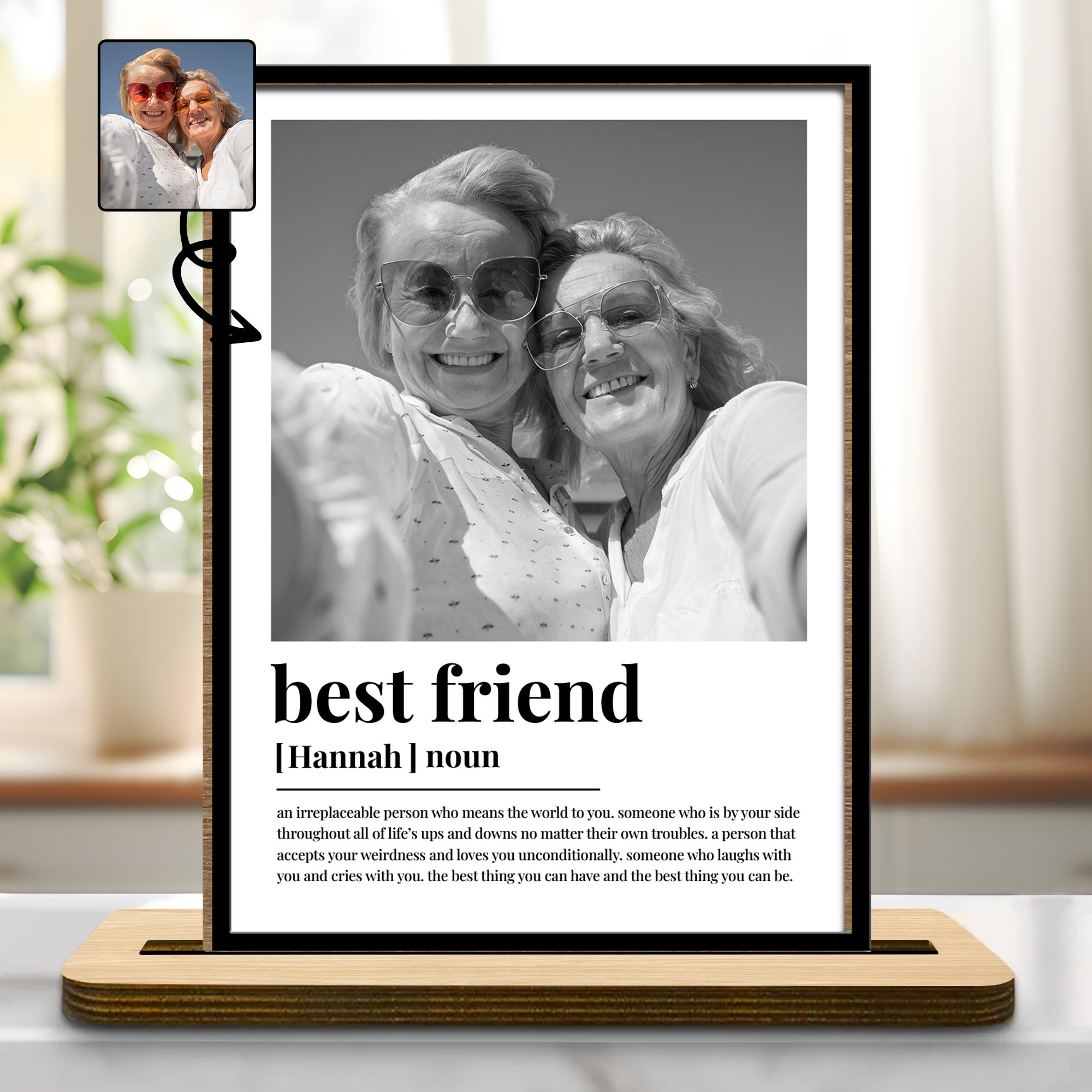 Best Friend - Personalized Custom Wood Plaque - Gift For Best Friends ...