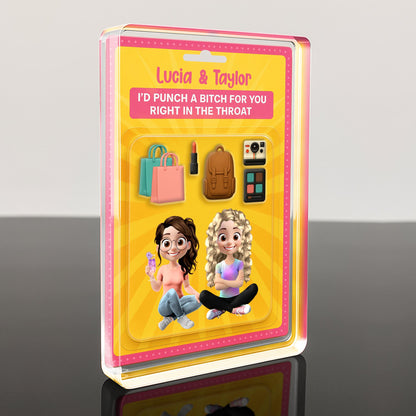 I'd Punch A B*tch For You Right In The Throat, Lipstick, Backpack, Camera