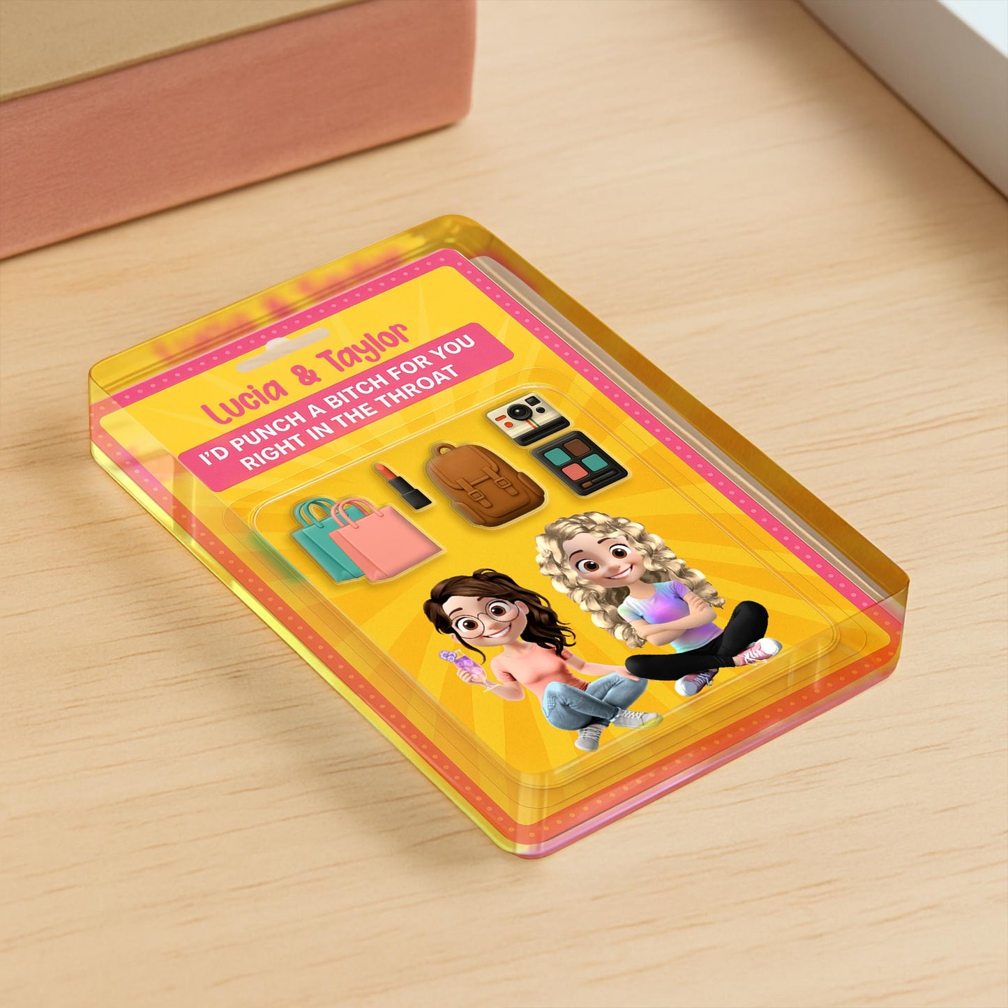 I'd Punch A B*tch For You Right In The Throat, Lipstick, Backpack, Camera