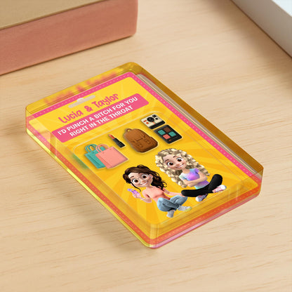 I'd Punch A B*tch For You Right In The Throat, Lipstick, Backpack, Camera