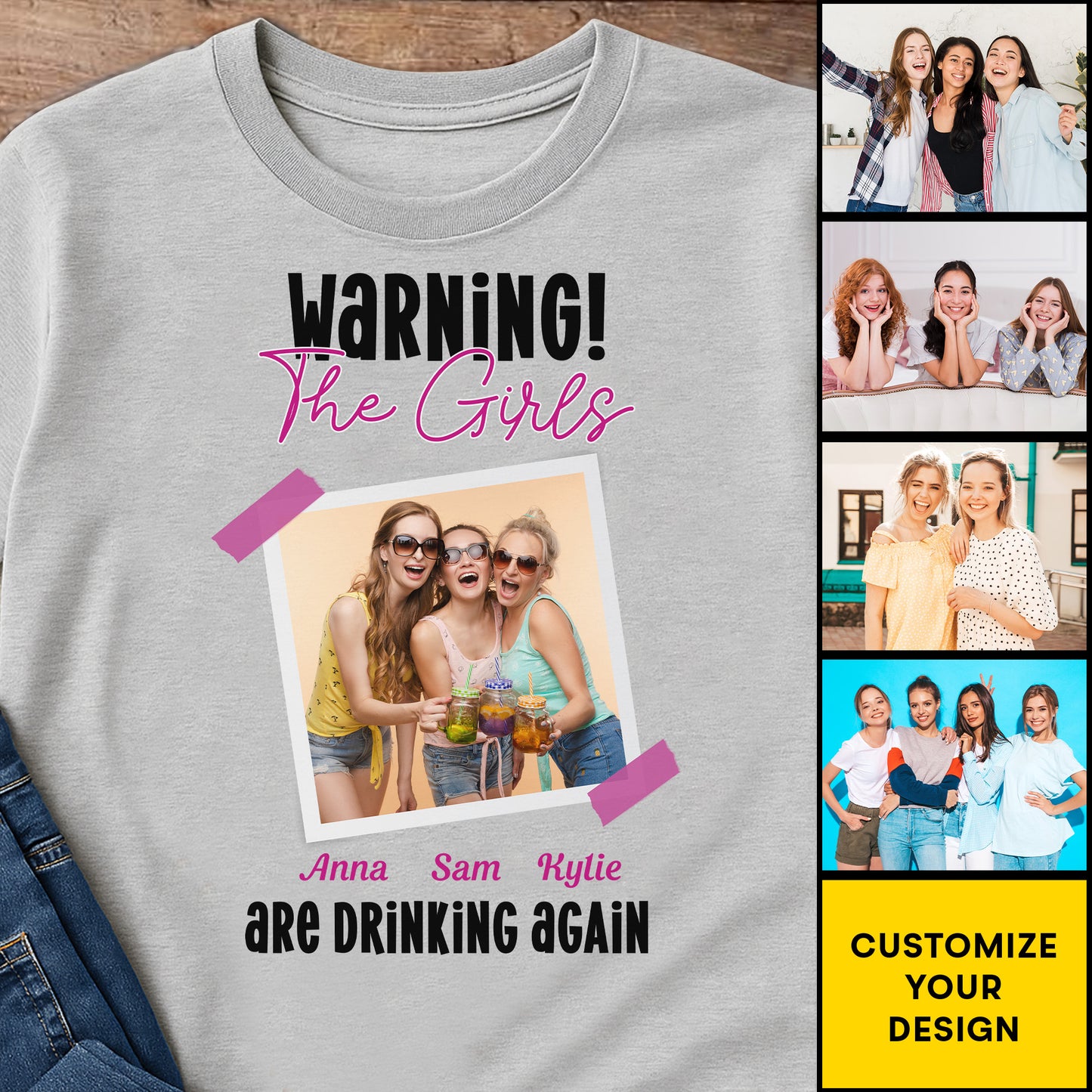 Warning The Girls Are Drinking Again T-Shirt