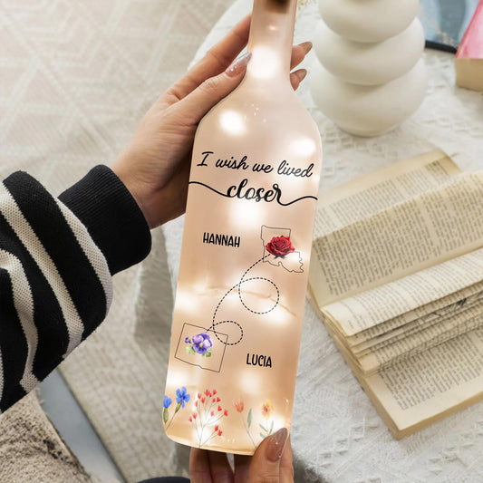 I Wish We Lived Closer With Elegant Floral Design