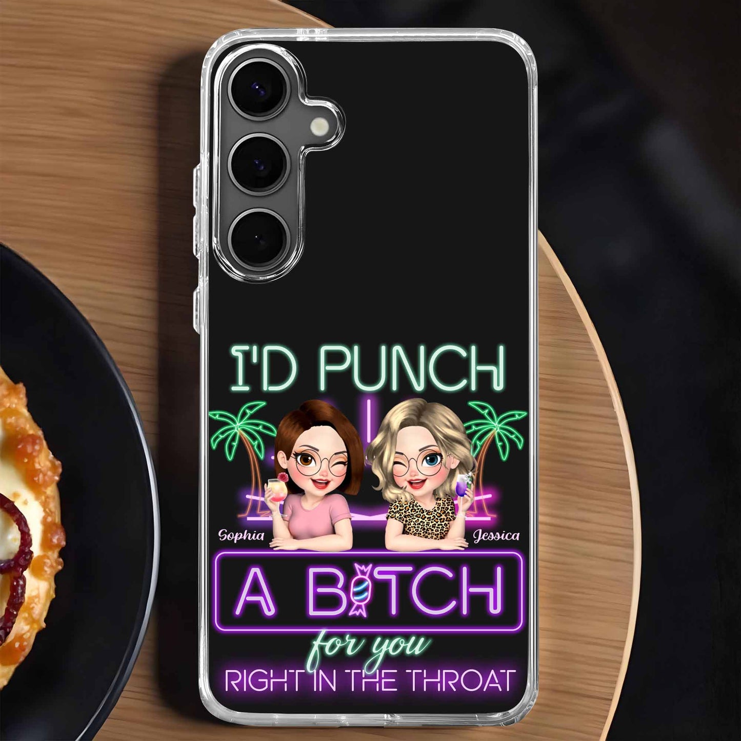 I'd Punch A B*tch For You, Neon Sign Style And Palm Trees