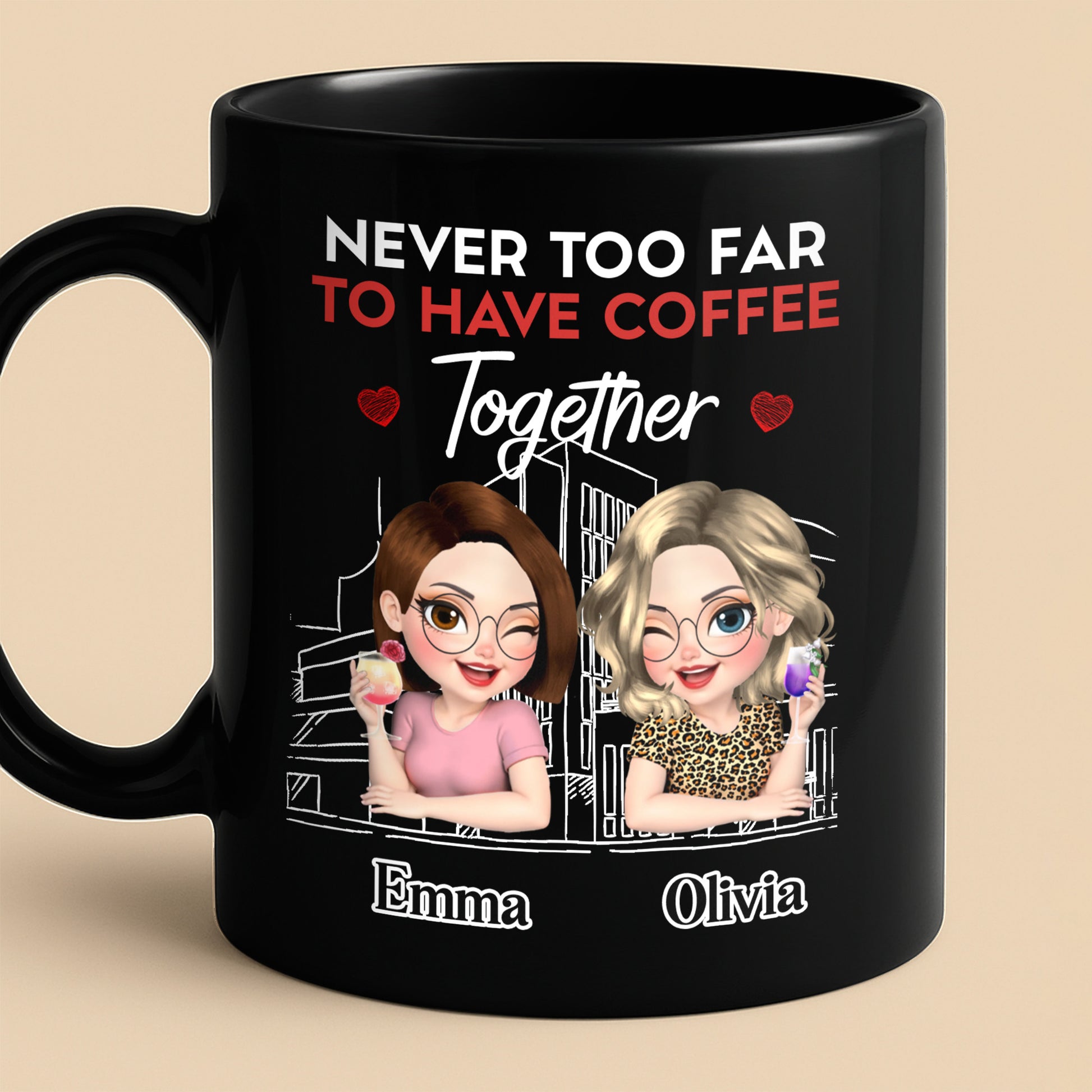 Never Too Far To Have Coffee Together, Cartoon Friends
