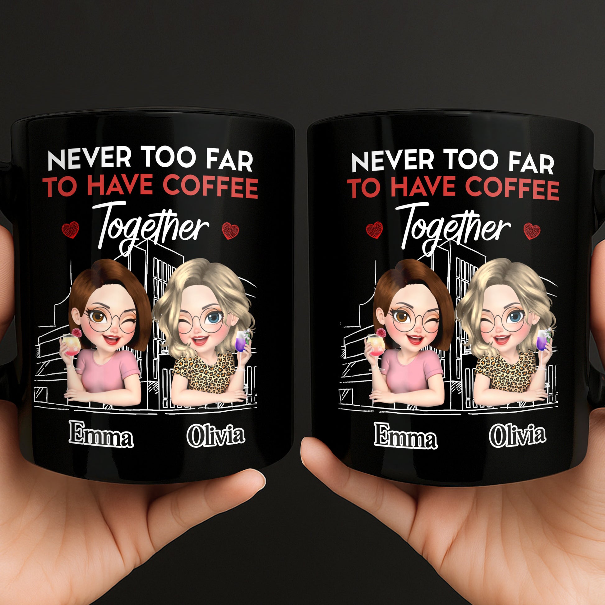 Never Too Far To Have Coffee Together, Cartoon Friends