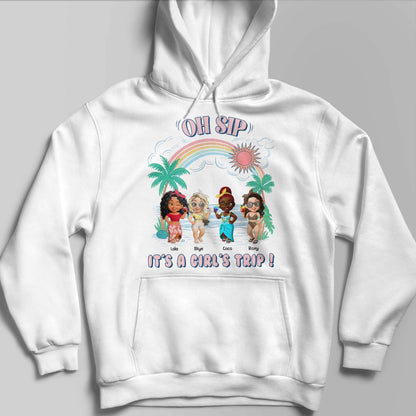 Oh Sip, It's A Girl's Trip With Cartoon Figures