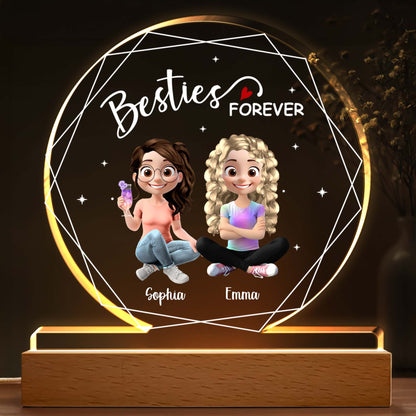 Besties Forever With Two Girls And Heart