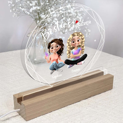 Besties Forever With Two Girls And Heart