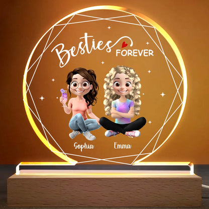 Besties Forever With Two Girls And Heart