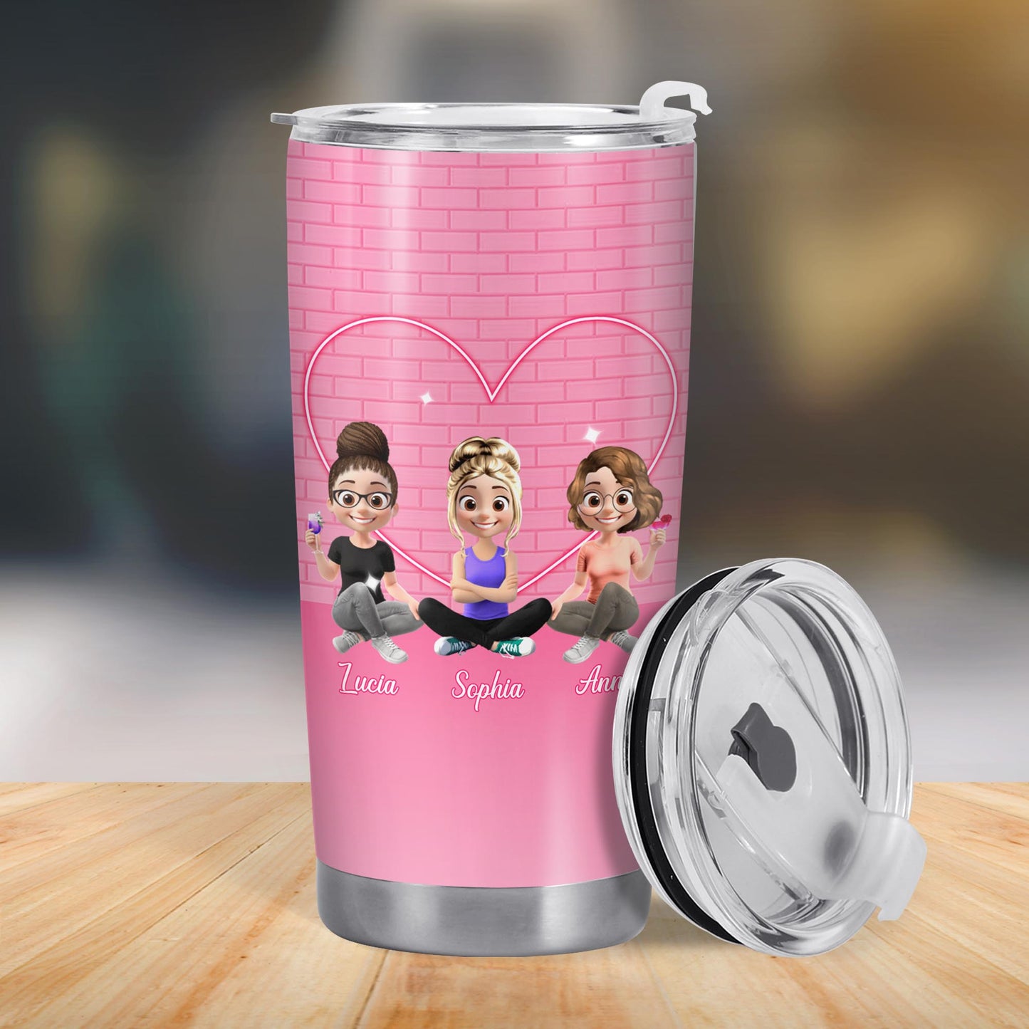 Friendship Built On A Solid Foundation Of Alcohol, Cartoon Friends and Heart