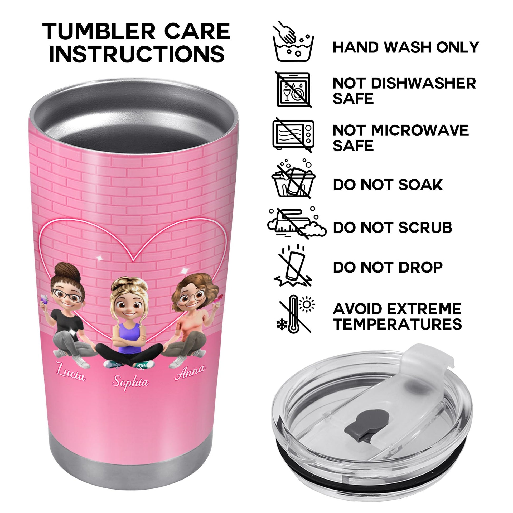 Friendship Built On A Solid Foundation Of Alcohol, Cartoon Friends and Heart