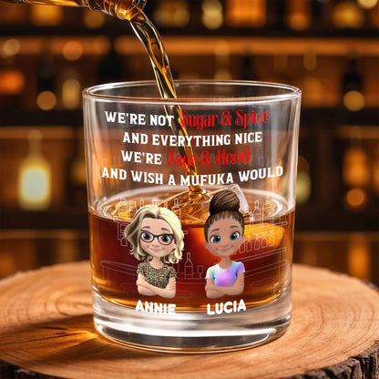 We're Not Sugar And Spice, Sage And Hood Glassware