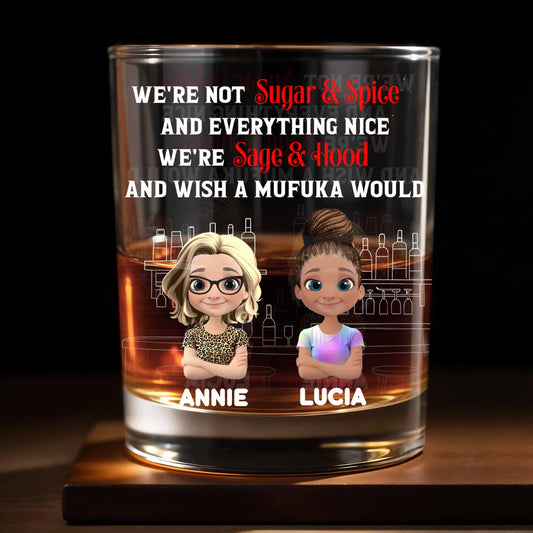 We're Not Sugar And Spice, Sage And Hood Glassware