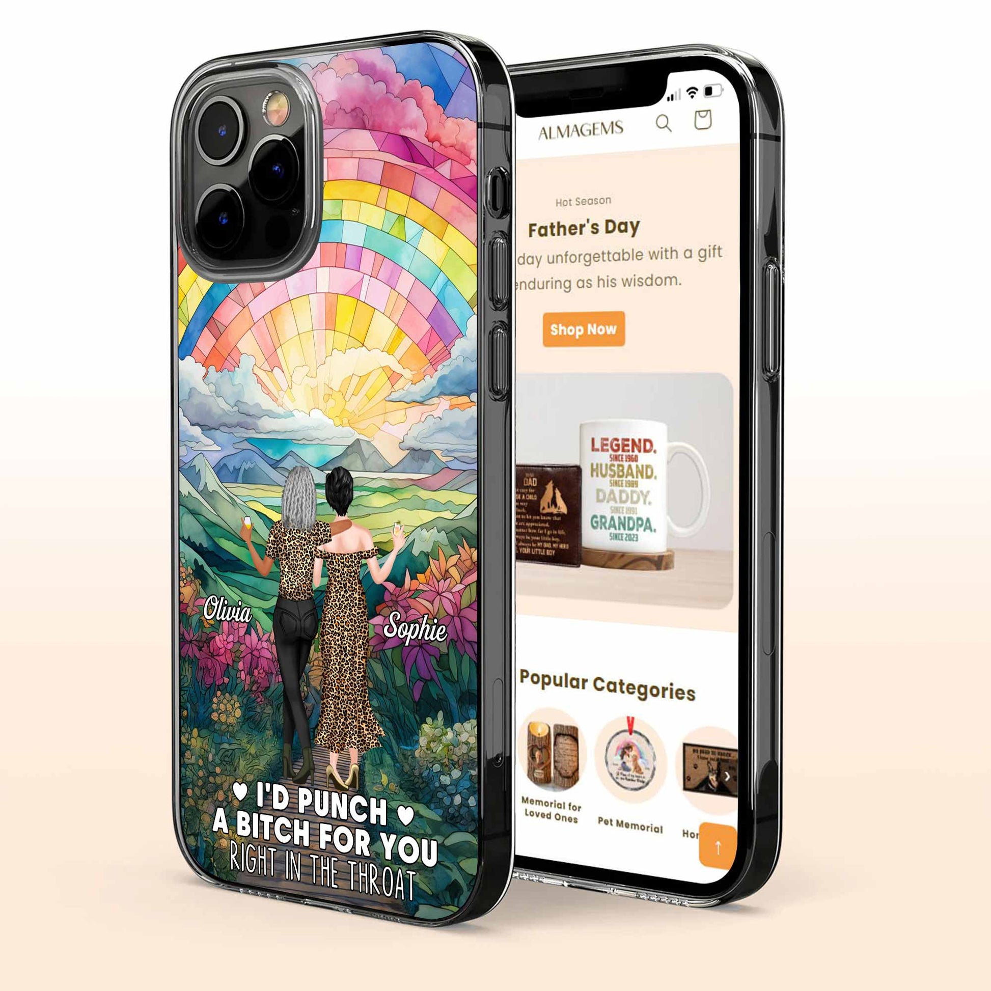 I'd Punch A B*tch For You, Rainbow And Flowers