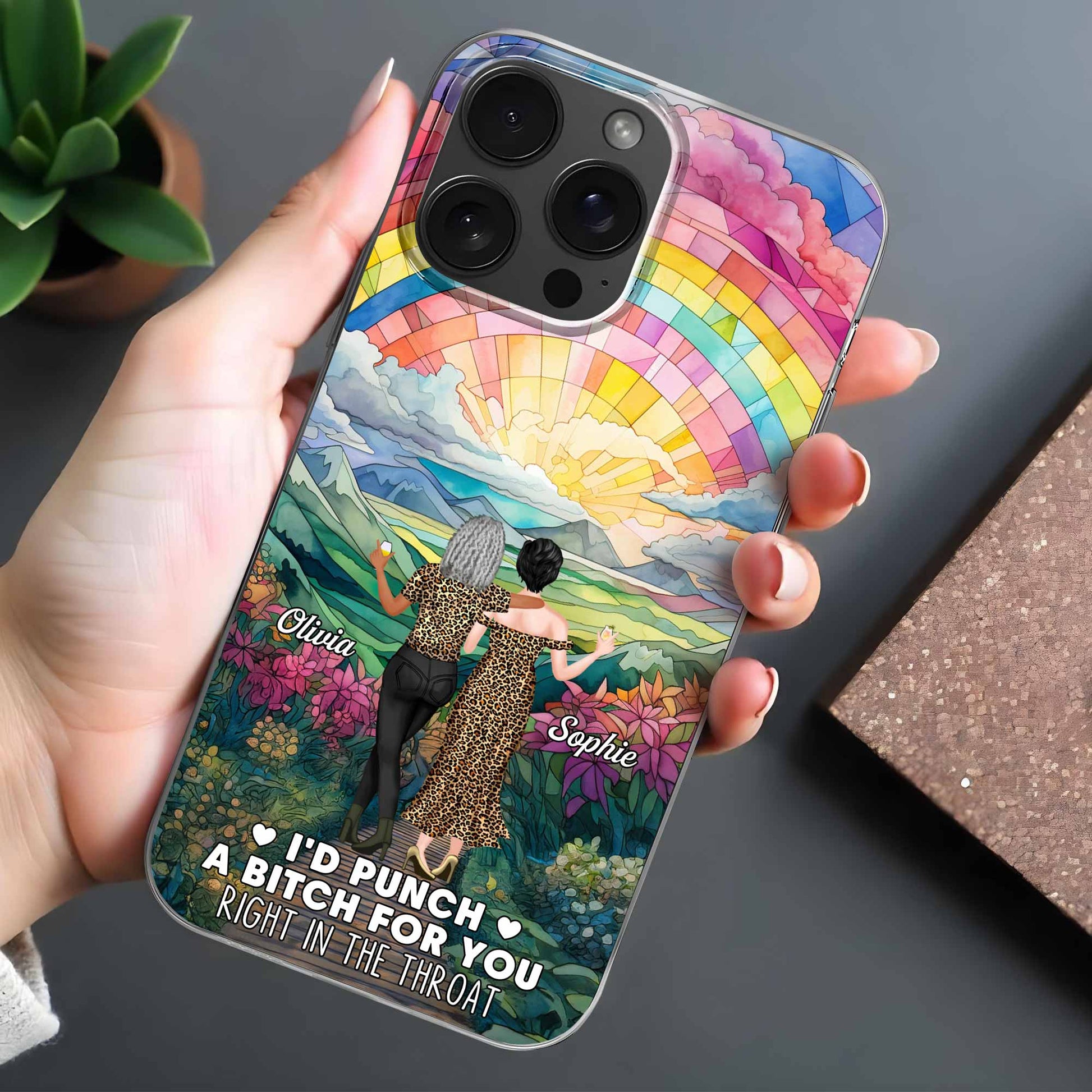 I'd Punch A B*tch For You, Rainbow And Flowers