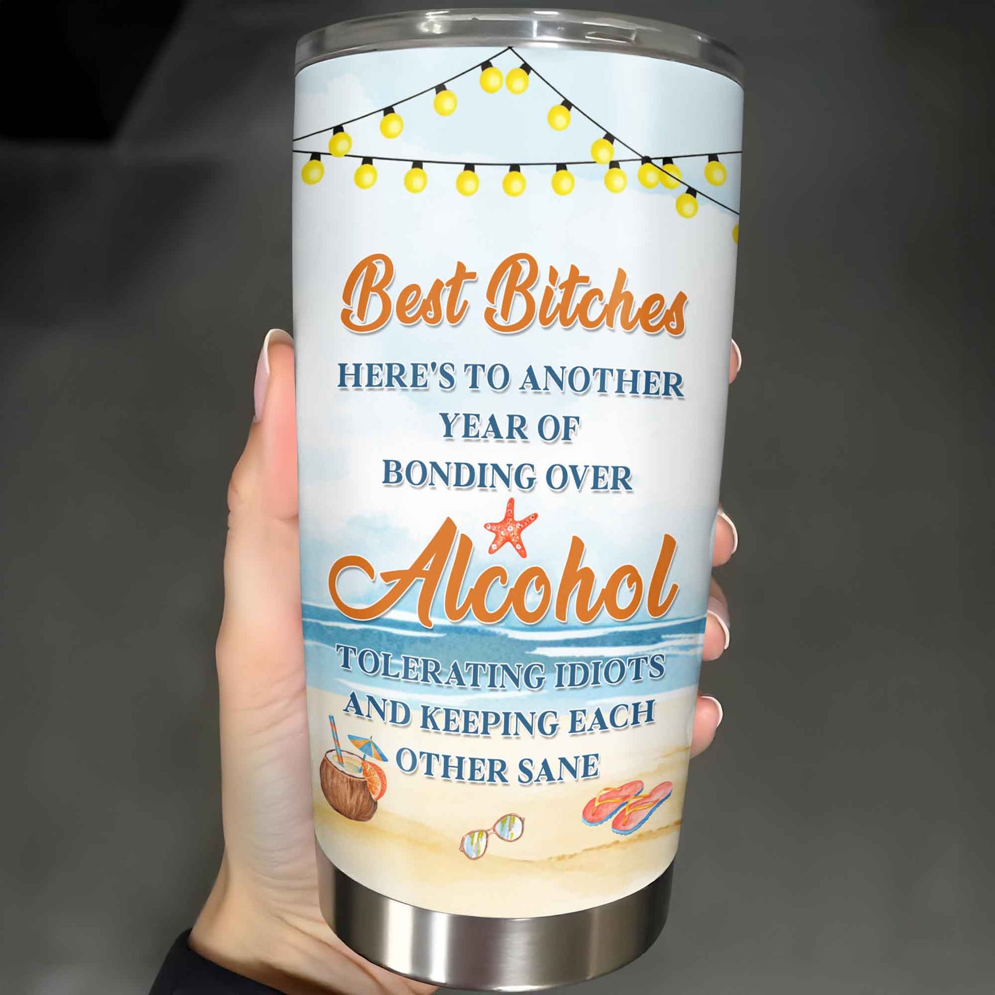 Best Friends Bonding Over Alcohol Tropical Moments