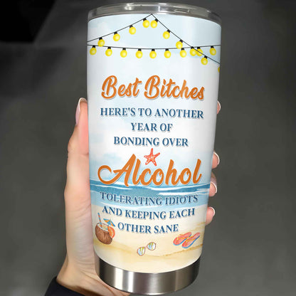 Best Friends Bonding Over Alcohol Tropical Moments