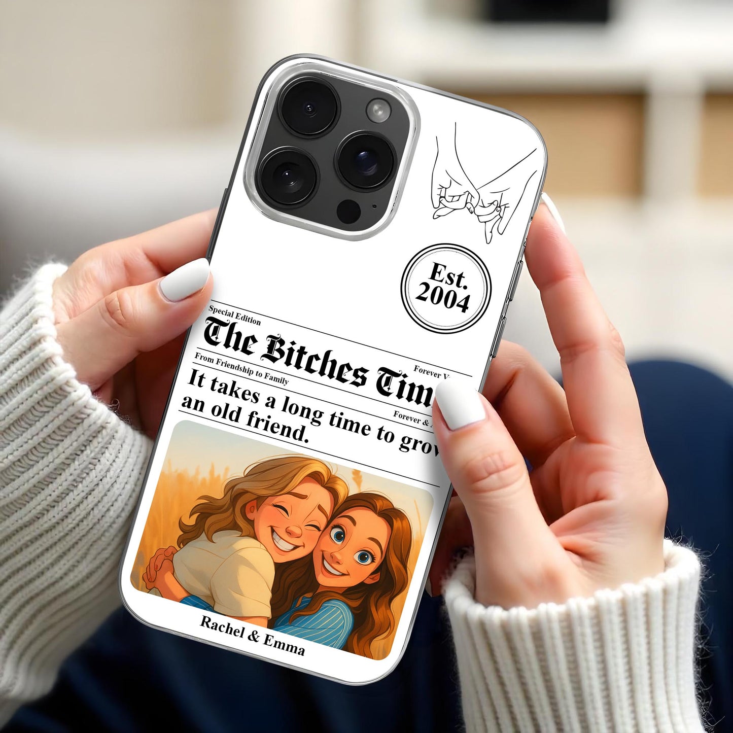 It Takes A Long Time To Grow An Old Friend, Two Friends Hugging