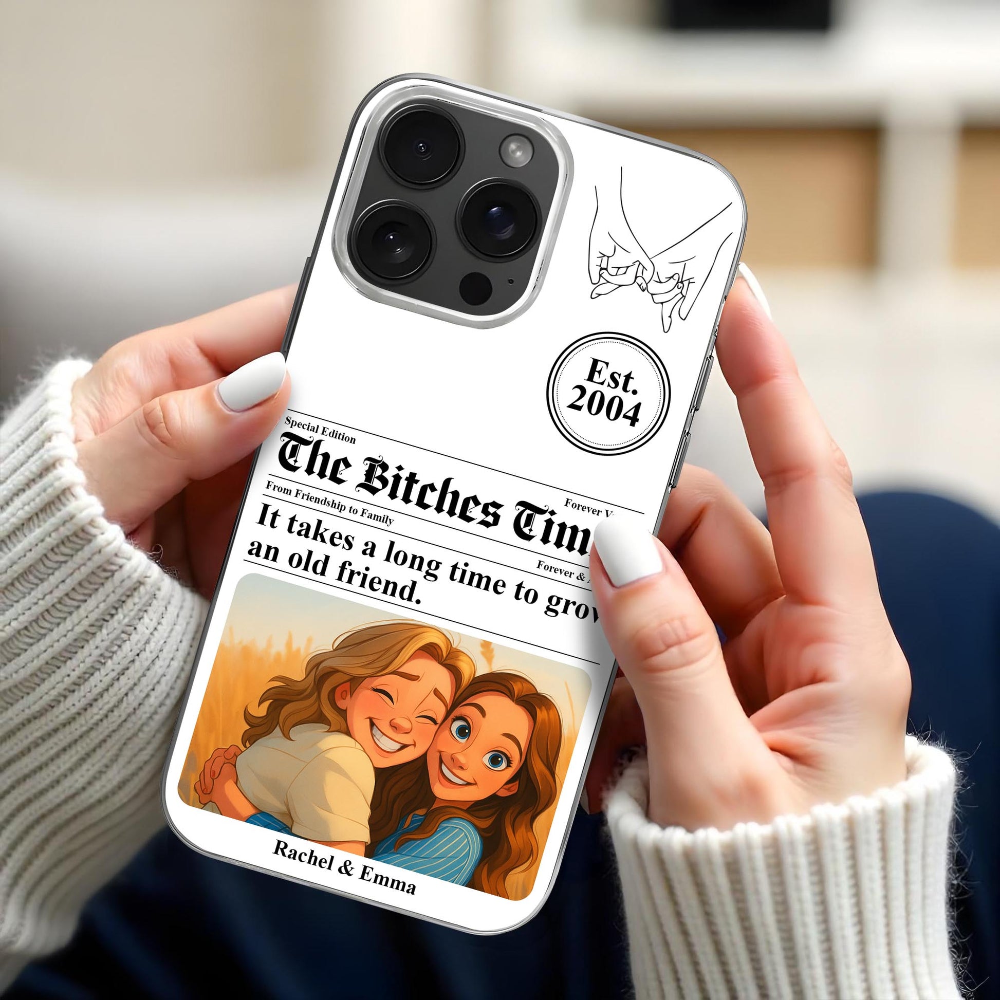 It Takes A Long Time To Grow An Old Friend, Two Friends Hugging